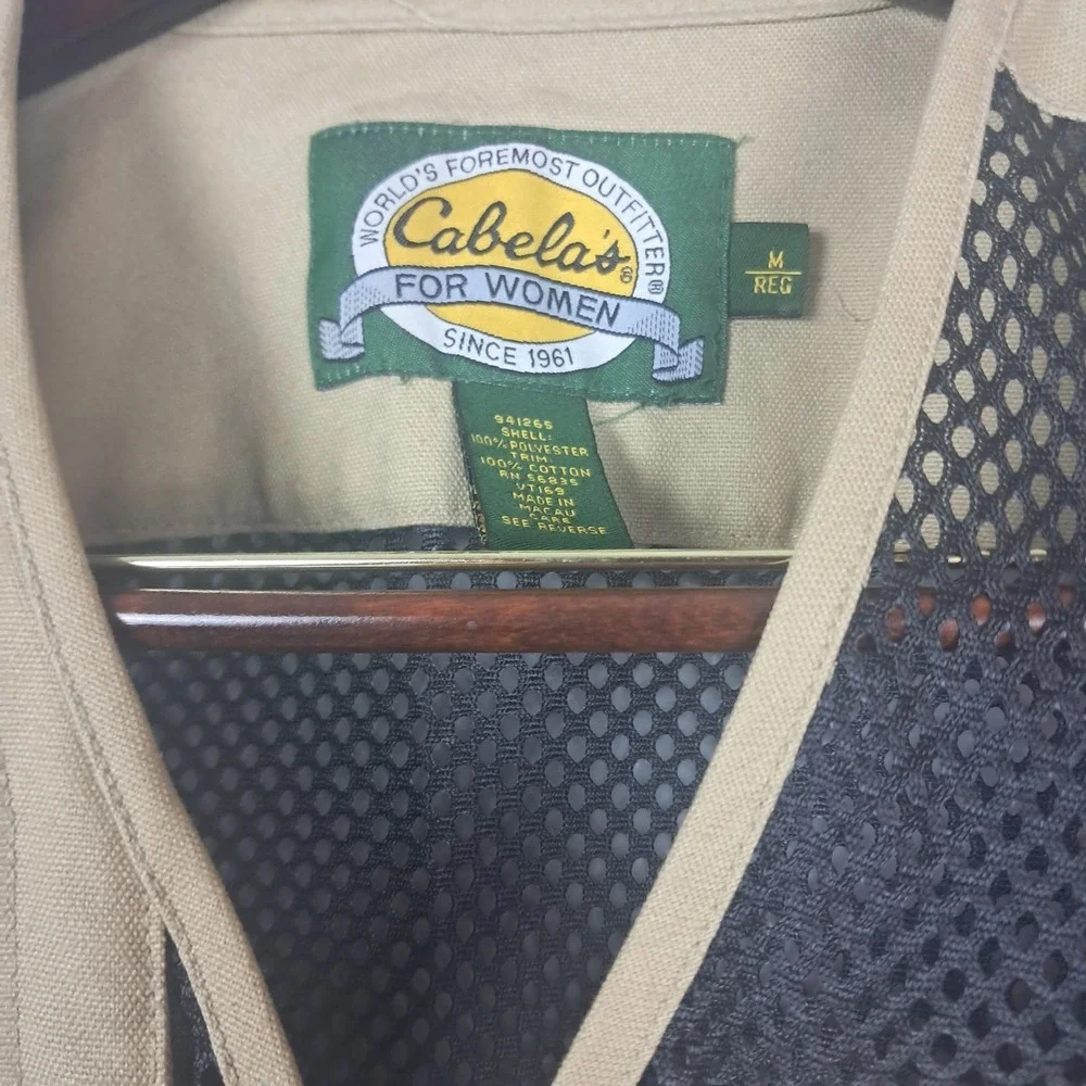 Cabela Shooting Vest M Womens Mesh Sports Hunting Fishing Pockets Outdoors - Picture 3 of 9